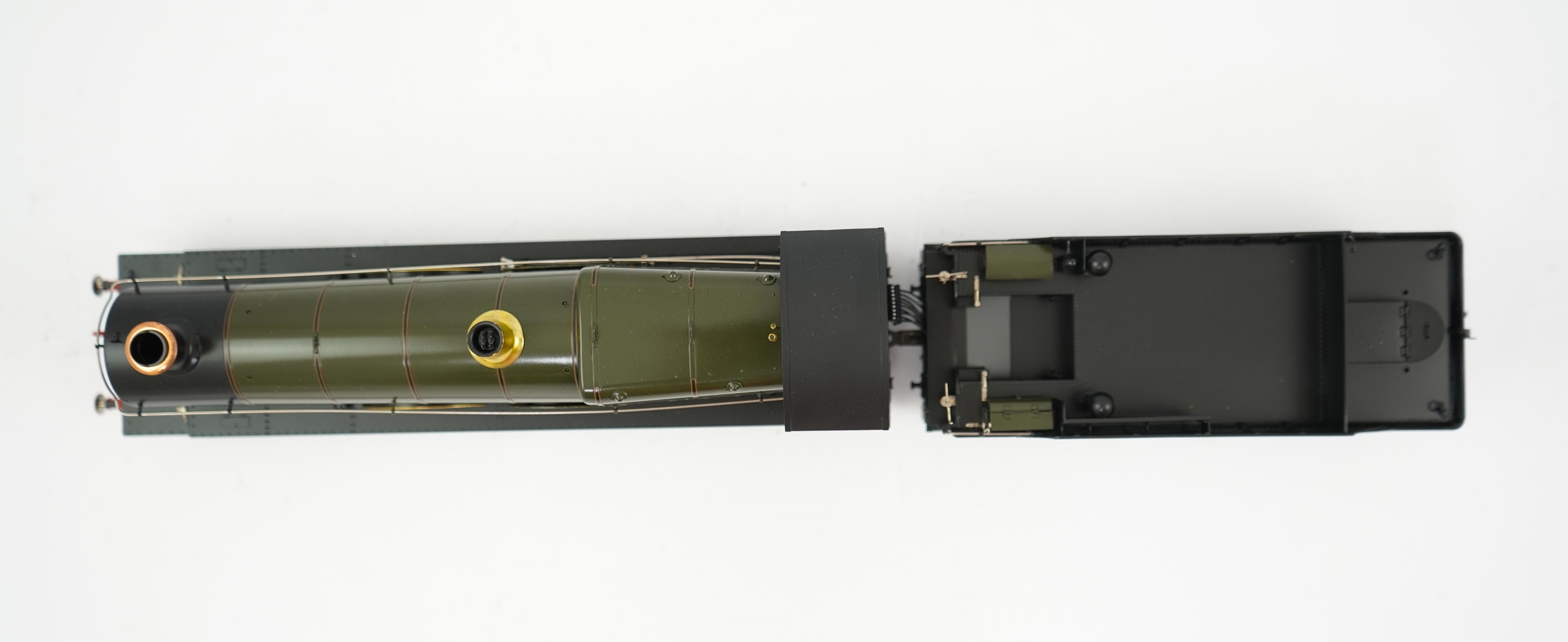 An 0 gauge Masterpiece Models model of GWR Saint Class, Ivanhoe 181, 4-4-2 Atlantic tender locomotive, powered for two rail operation, with original box, accessories, instruction booklet and other paperwork.